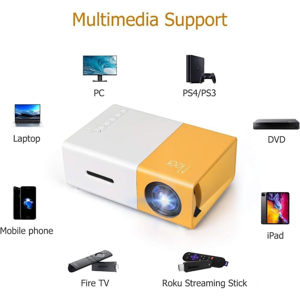 🎥🌟Mini Proyector Led Video Beam 600 Lumens🎞️📽️